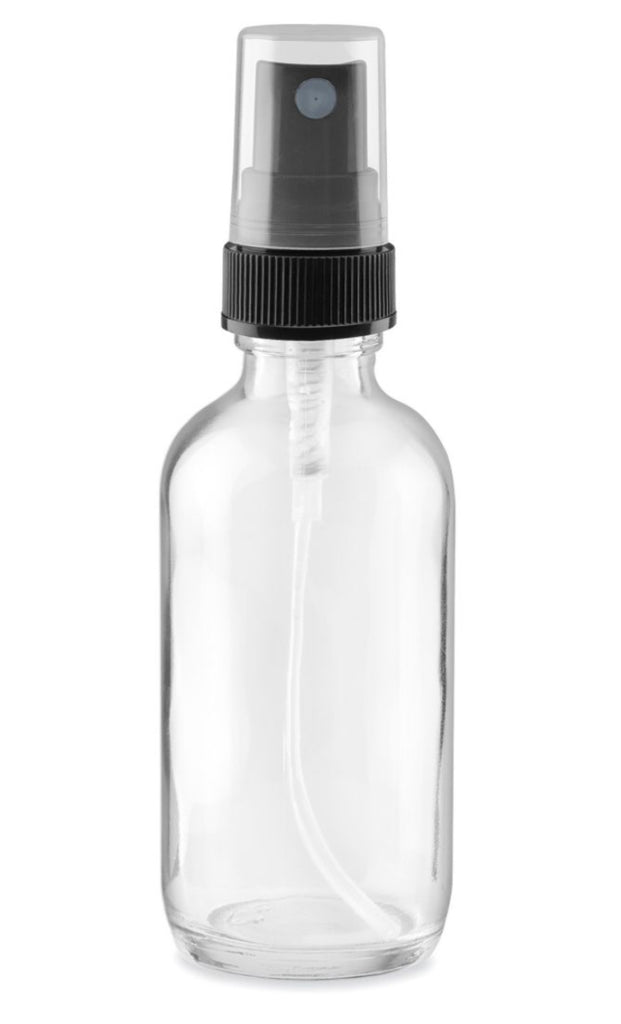Clear Glass Spray Bottle 2oz/60ml