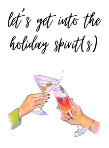 Let's get into the holiday...
