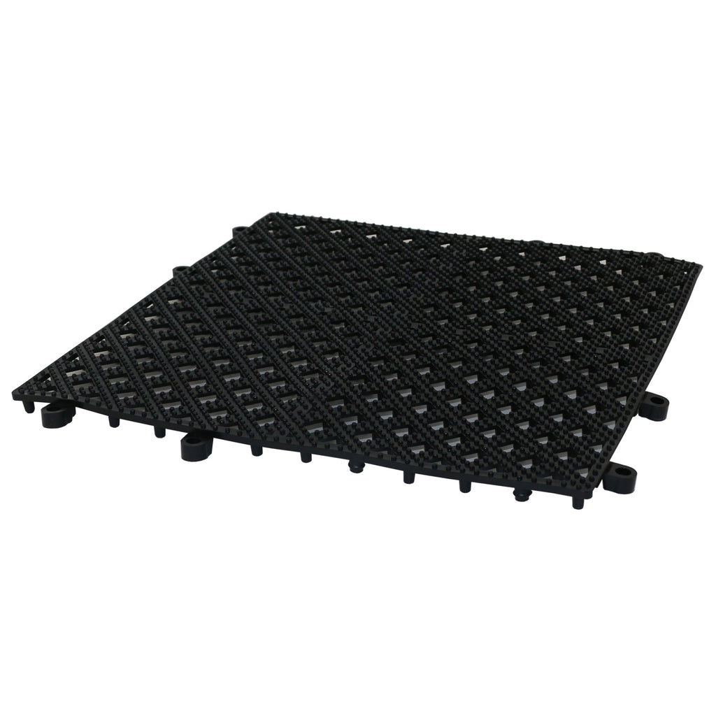 Black Interlocking 12x12 Bar Mat