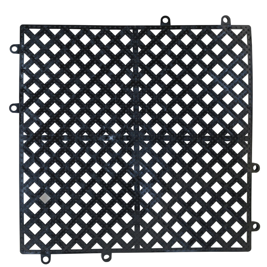 Black Interlocking 12x12 Bar Mat