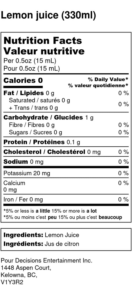 Lemon Juice 330ml