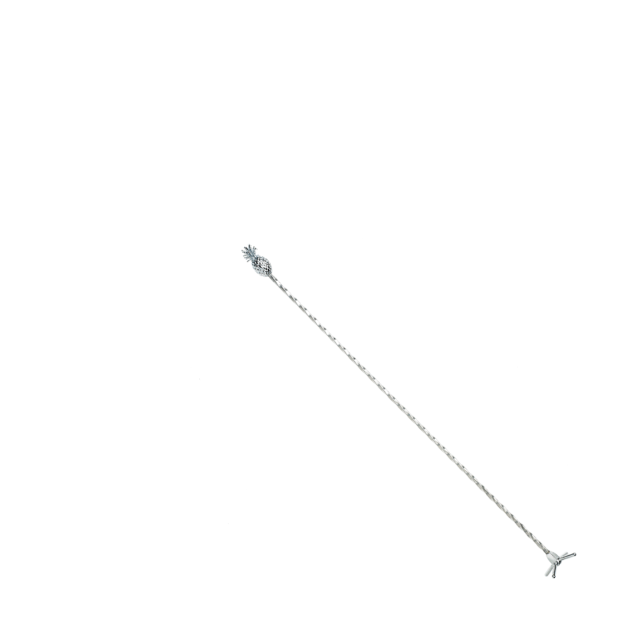Barfly Pineapple Top Swizzle Stick - Stainless Steel